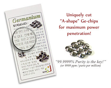 Germanium Titanium Bracelet that come with a korean language certificate with 99.9999ppm purity
