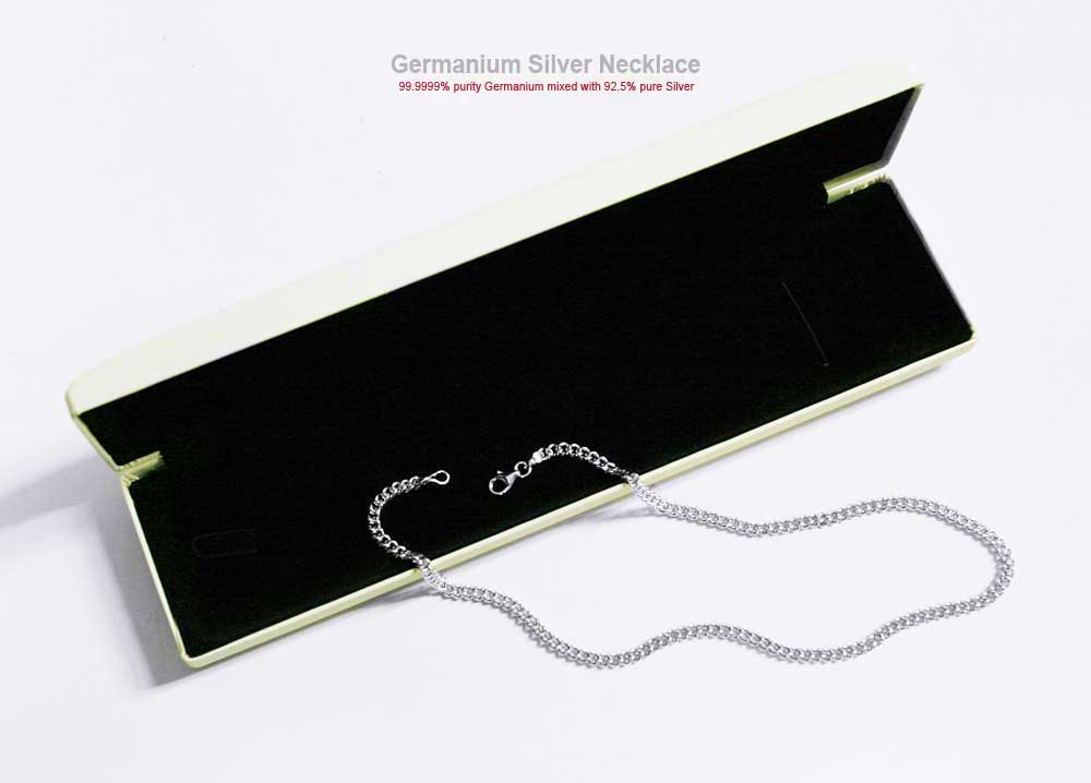 germanium silver necklace with 99.9999% germanium purity