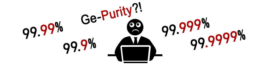 what is 99.9999% Germanium purity mean?