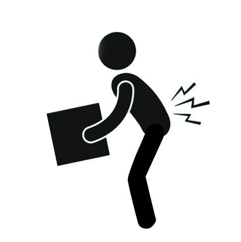Man carry heavy stuff may cause slip disc