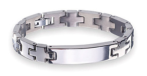 image of Germanium Titanium Bracelet sell in Singapore with 99.9999% germanium purity uniquely cut to A-top shape for maximum strength